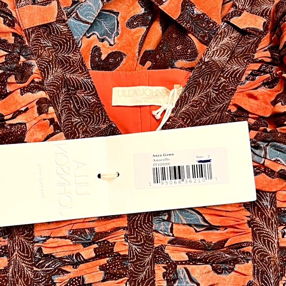 🌺🎉HP🎉🌺 NWT Ulla Johnson Anya Silk Dress Amaryllis - Picture 16 of 16